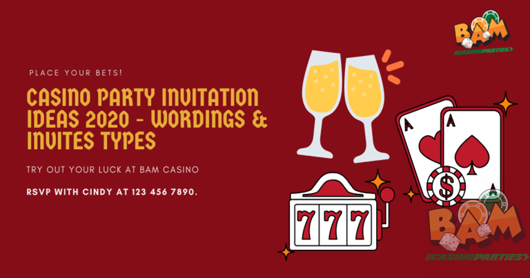 Casino Party Invitation Ideas 2024 – Wordings & Invites Types